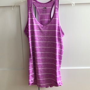 Size small Northface purple and white tank top